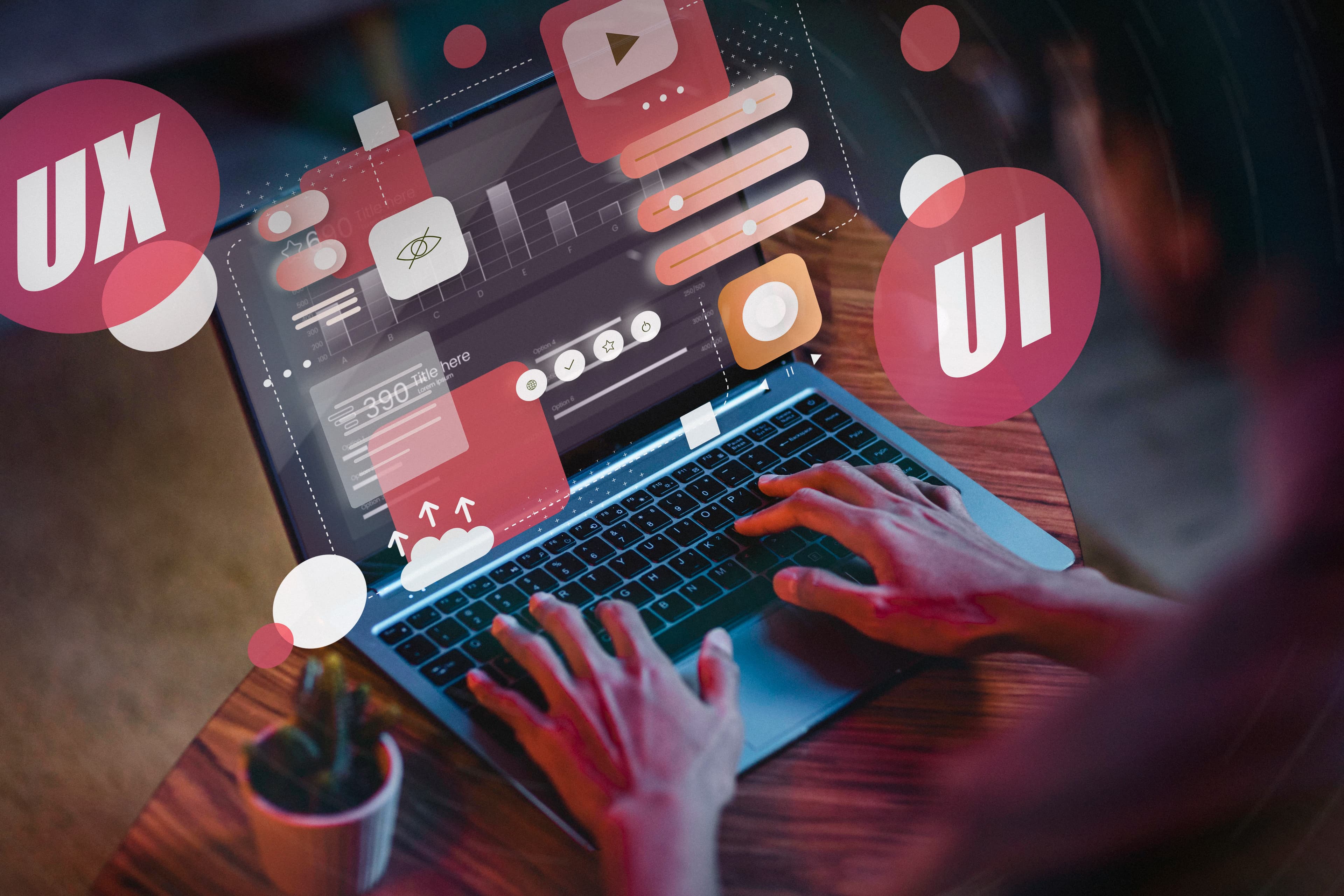 Person analyzing a user journey map